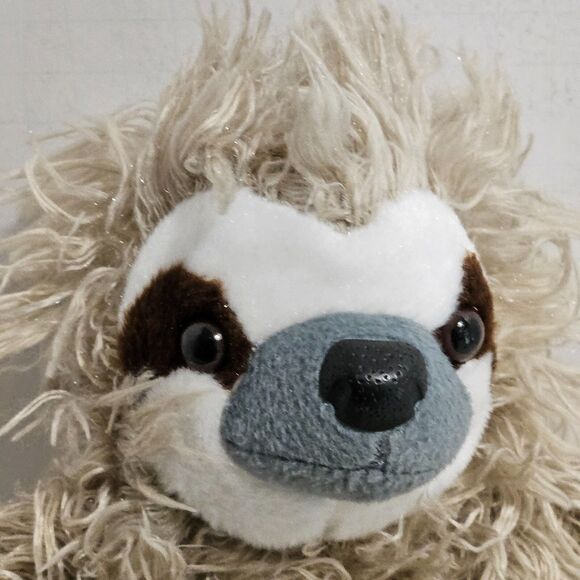 Wild Republic Cuddlekin Three Toed Sloth Plush 12"  Stuffed Animal Shaggy Hair - Picture 4 of 7